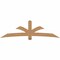 Ekena Millwork Davenport Timber Gable Bracket, Western Red Cedar, 96"W x 28"H x 3 1/2"D x 5 1/2"F, 7/12 Pitch GBW096X28X0406DAV00SWR - alternate 1